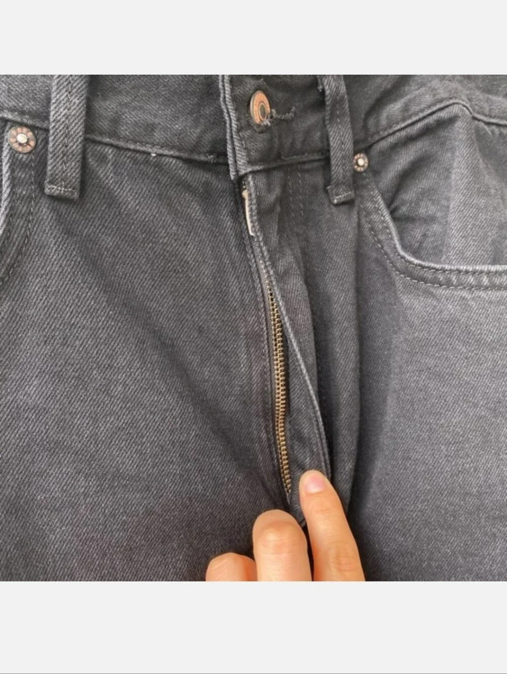 NWOT Free People Stove Pipe Jeans in Black Out Size 30